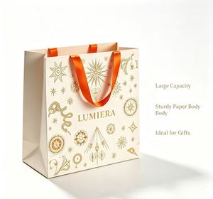 Premium Embossed Gold Foil Star Paper Gift <b>bags</b> Elegant Boutique Packing <b>Bags</b> For Apparel Cosmetic Jewelry Retail Store - Product Image 6