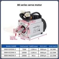 Kit de Moteur Servo Monophasé à Codeur Magnétique 40/60/80/110/130 AC 115/120V 400W/600W/750W/1000W