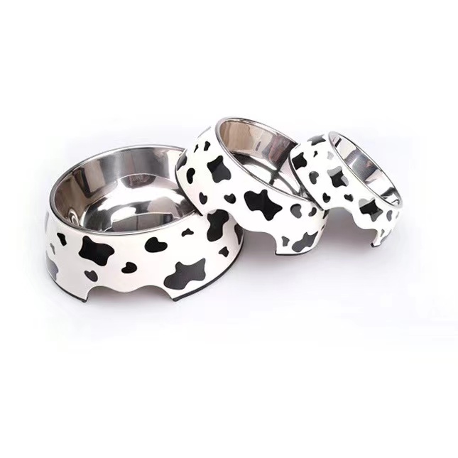 Wholesale Custom Double Wall Melamine dog bowl stainless steel with Non-slip Bottom dog food bowl