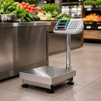 Balance de table électronique LCD/LED 60 kg/100 kg, plateforme en acier inoxydable, OEM