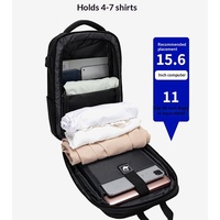 Sac à dos professionnel pour ordinateur portable, coque rigide en EVA, grande capacité, unisexe, antivol, avec serrure, en ABS et polyester, pour les déplacements et les voyages