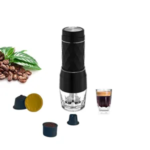 Seyahat-on-the-go kapsül kahve makinesi için araç kullanımı için taşınabilir Espresso kahve makinesi