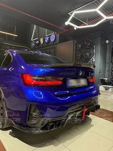 Difusor Trasero de 3 Piezas Estilo VT de Fibra de Carbono Real G20 LCI con Divisores Laterales para <span class=keywords><strong>BMW</strong></span> Serie 3 G20 G28 M Sport <span class=keywords><strong>2023</strong></span>-2026 - Product Image 6