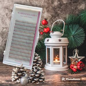 Nouvelle Mode 0.07/0.05mm Cheveux Synthétiques Faits à la Main Extensions de Cils Plats 8-18mm Doux Simple Pointes Naturel Noir Plein Volume - Product Image 2