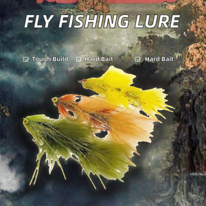 Yousya 2.4GHz 11cm Mosca de pesca con patas de goma articuladas tipo Circus Peanut Streamer para trucha, lubina, shad, lucio y peces de agua salada - Product Image 2