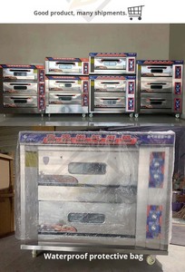 Hoàn toàn tự động thép không gỉ gas điện đơn/đôi/ba tầng nướng Lò nướng Thiết bị làm bánh - Product Image 6