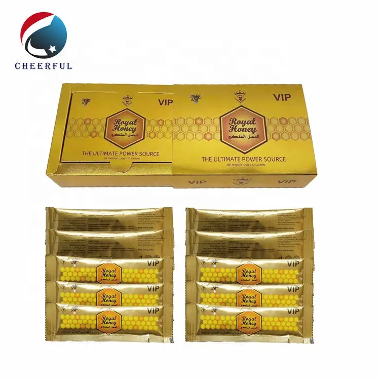Sobres de embalaje de miel negra, caja de papel personalizada, embalaje de miel