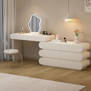 Cassettiera Vintage camera da letto scrivania Vanity <span class=keywords><strong>angolo</strong></span> cassettiera cassettiera in legno massello toletta trucco - Product Image 6