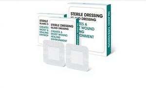 Apósito estéril autoadhesivo no tejido Island Dressing con almohadilla absorbente para cuidado postoperatorio - Product Image 2
