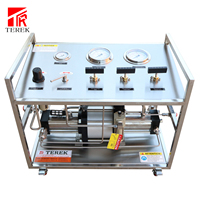 Pompe de transfert de gaz CO2 pneumatique à double action Terek pour test de surpression