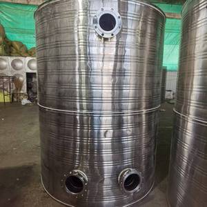 Réservoir <span class=keywords><strong>d</strong></span>'<span class=keywords><strong>eau</strong></span> rond en acier inoxydable pour usage domestique, petit et durable - Product Image 2