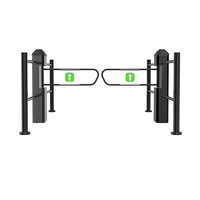 Barrière pivotante en acrylique de qualité supérieure avec capteur et finition effet verre pour usage commercial de luxe - Kit complet en boîte
