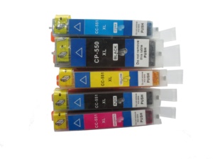 Cartouche d'encre compatible PGI-550 BK, CLI-551 BK, C, M, Y pour <span class=keywords><strong>Canon</strong></span> <span class=keywords><strong>Pixma</strong></span> <span class=keywords><strong>IP7250</strong></span>, MG5450, MG6350, MX925 - Product Image 4