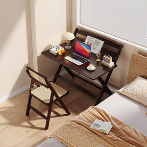 Escritorio plegable simple, mesita de noche, mesa de trabajo interior, escritorio de ordenador de altura ajustable - Product Image 5