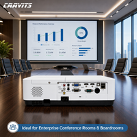 Projecteur CAAVITS WXGA 3LCD pour entreprise, 4300 lumens ANSI, pour présentations, salles de réunion d'entreprise