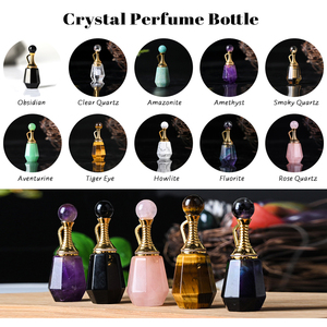จี้ขวดน้ำหอมคริสตัลขัดเงาหินบำบัดขายส่ง - Product Image 2