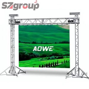 Support d'affichage portable en acier allié aluminium F34 à double couche, structure de treillis, stand publicitaire, tube principal d'angle 90°, 50*2mm, charge de 200 kg - Product Image 4