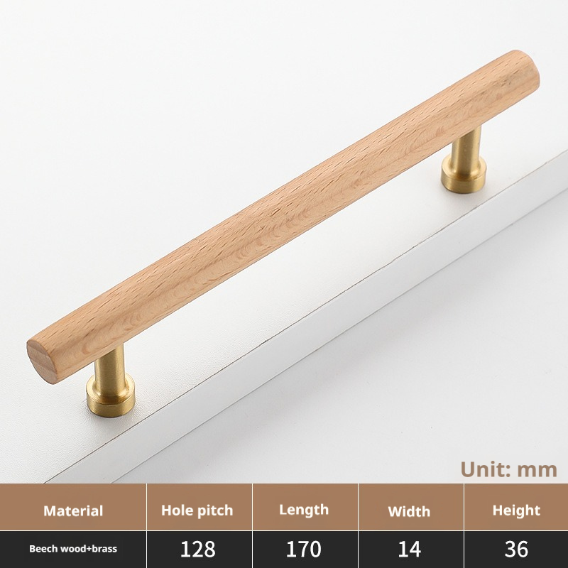 8877# Bois de hêtre, entraxe de perçage 128 mm