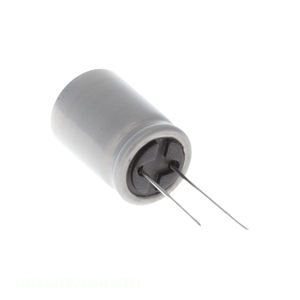 Distribuidor Autorizado, Condensador de Aluminio de 1300 uF, UBY1J132MHL6TN, 1300UF, 20%, 63V, Radial - Product Image 1