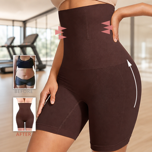 Al por mayor Shorts Moldeadores de Cintura Alta para Mujer, Sin Costuras, con Control de Abdomen, Levanta Glúteos, Reductores, Transpirables y Elásticos - Product Image 1