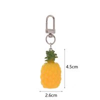 Porte-clés et pendentifs 3D en forme de fruits (tranche de citron, pastèque, fraise) pour sacs à main, clés de voiture, décorations et cadeaux de mariage pour invités