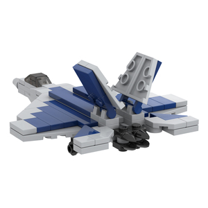 Kit de construction de briques MOC Scène Militaire Avion de Chasse F-22 Raptor Modèle DIY Jouets Éducatifs Créatifs pour Enfants MOC5118 - Product Image 4