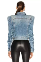 Veste en jean Vintage à boutons, surdimensionnée, décontractée, nouvelle collection hiver 2022