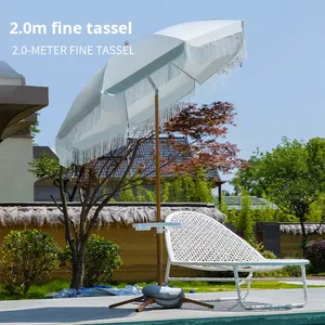 Пляжный зонт для террасы и бассейна с кисточками для патио и трансграничной торговли - Product Image 6