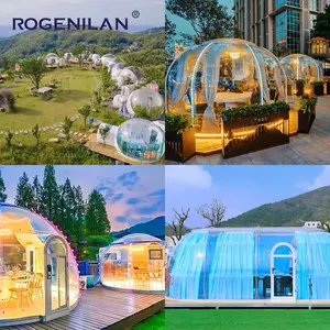 Rogenilan Full House Tente à bulles transparente pour l'extérieur Igloo transparent Meilleur dôme géodésique Maison