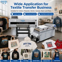 Imprimante DTF HY-6802 à 2 têtes Epson I3200 avec secoueur de poudre, machine de transfert textile automatique pour t-shirts de 68 cm