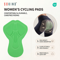 Coussin de cyclisme personnalisé haut de gamme pour femmes adultes - Éponge haute densité, design ergonomique, séchage rapide, respirant pour le cyclisme et le fitness