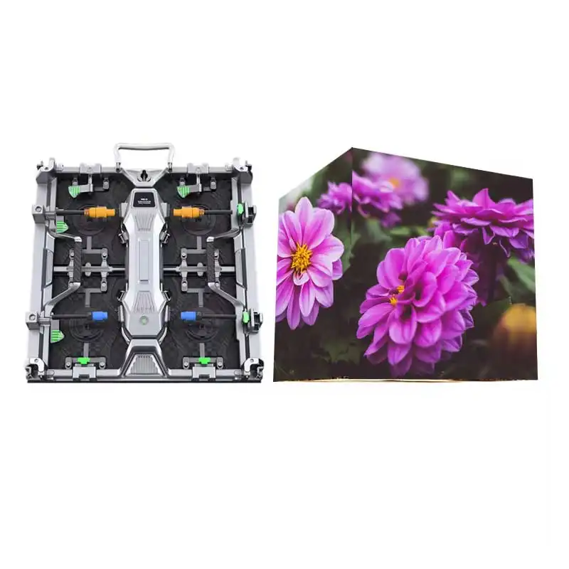 Led Panel Alibaba RM Series 500*500mm 6-Sided Indoor Rental LED Display Wall Panel High ...