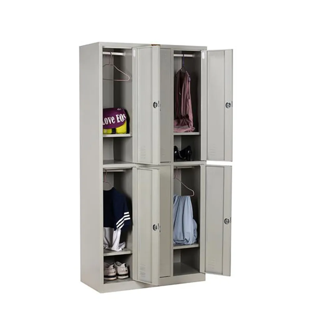 Metal Cabinet 6 Door Clothes Storage Living Room Locker for Gym School Clothes Cupboard