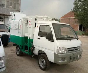 Caminhão triciclo lixo coletor elétrico quatro rodas caminhão lixo preço