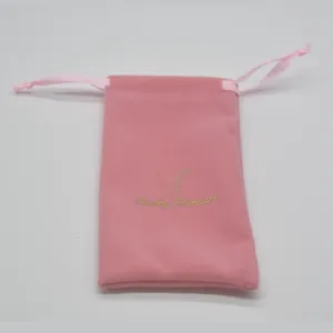 Các Cửa Hàng Bán New Luxury Màu Hồng Nhung đối với trang sức Dây Kéo Túi mỹ phẩm Túi