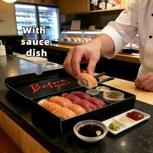 Индивидуальные премиальные коробки для суши на вынос — одноразовые контейнеры для бенто с индивидуальным логотипом (комплекты <span class=keywords><strong>2</strong></span>/3) для доставки еды - Product Image 2