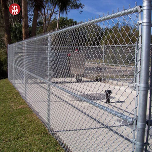 Recinto della rete metallica del collegamento a catena di sicurezza usato galvanizzato immerso caldo della posta quadrata di alta qualità all'ingrosso sostenibile da vendere la fabbrica - Product Image 3