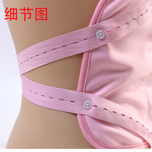 Tummy Belt Soft Cotton Fabric Khaki Pink White Black Essential Oil Care Kit Sleep Self Care Aid Household Daily Necessities - Product Image 4