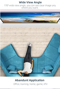 Yinzam Manual Wall Mounted <strong>Projector</strong> Screen for All Kinds LED Laser <strong>Projector</strong> Multiple Sizes <strong>with</strong> 72 Inch <strong>3D</strong> Cinema Screen - Product Image 5