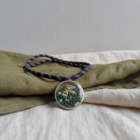 Collier pendentif médaillon rond en verre de 40 mm, accessoires pour boîte photo, collier médaillon en acier inoxydable, bijoux pour femmes