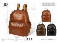 Zaino da Donna in Vera Pelle, Capacità Media, per Uso Quotidiano, Adatto a Tutte le Stagioni, Forma Quadrata, Chiusura con Cerniera, Tracolla - Product Image 1