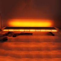 Barra de Luces de Advertencia de Emergencia BIAOCHI de Doble Color (Ámbar/Blanco) de 1.2m para Techo de Vehículo