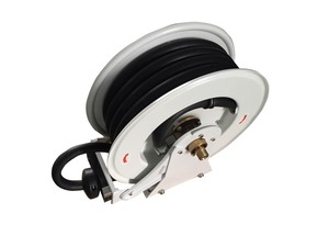 Enrollador de Manguera Automático de 3/4 o 1 Pulgada con Manguera de Goma y Boquilla para Gasolinera con Conectores Giratorios de 10 o 15 Metros - Product Image 3
