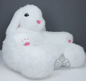Sofá <span class=keywords><strong>Cama</strong></span> Gigante de Peluche de Conejo 2XL, Nuevo Sofá Inflable de Lujo, Sillón de Conejo de Peluche Grande y Esponjoso - Product Image 2