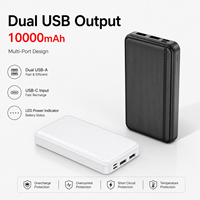 Batterie externe 10000 mAh, chargeur portable compact 10000 mAh, CE RoHS FCC KC SAA, logo personnalisé, vente en gros d'usine