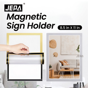 Porte-panneaux magnétique auto-adhésif réutilisable A4 A5 A6, cadres photo magnétiques pour l'<span class=keywords><strong>immobilier</strong></span>, les magasins, les entrepôts, les murs en verre et en carrelage - Product Image 2