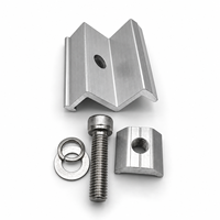 Collier de serrage d'extrémité en aluminium sur mesure pour panneaux solaires, accessoires de montage de modules photovoltaïques pour système photovoltaïque