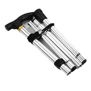 Bâton de randonnée en alliage d'aluminium ZD 01, bâton de marche télescopique pliable pour personnes âgées, léger, pour usage extérieur - Product Image 3