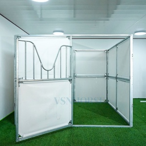 Installation rapide PVC Bâche Cheval Stable Portable Temporaire Grange Extérieur Portable Cheval Abri avec PVC Vinyle Tissu Couverture - Product Image 1