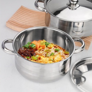 Venta caliente Juego de ollas Juego de utensilios de cocina Olla de cocina Peralatan Masak Juego de ollas y sartenes de acero inoxidable - Product Image 4